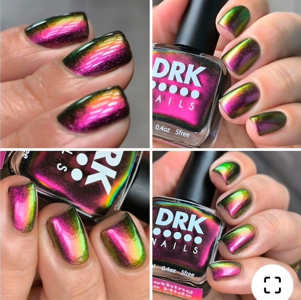 Nail polish swatch / manicure of shade DRK Nails Nothing to Hide