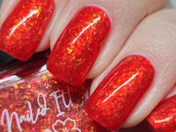 Nail polish swatch / manicure of shade Nailed It May All Your Bacon Burn