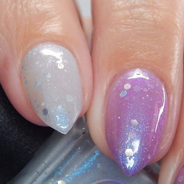 Nail polish swatch / manicure of shade Arcana Lacquer The Moon