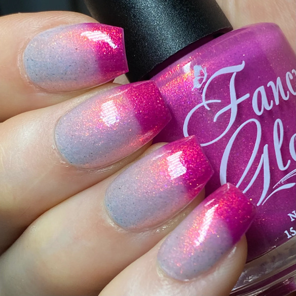 Nail polish swatch / manicure of shade Fancy Gloss Petal Bloom