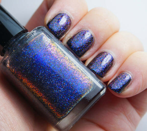 Nail polish swatch / manicure of shade Indigo Bananas Pure imagination
