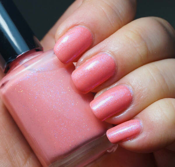 Nail polish swatch / manicure of shade Indigo Bananas Saffron Revolution