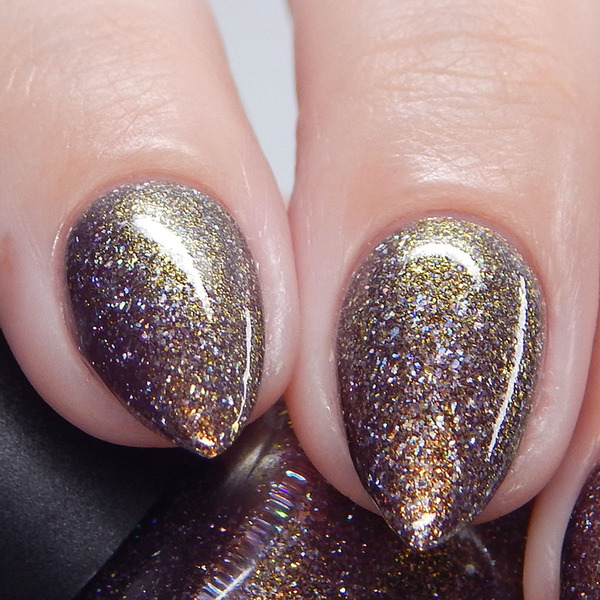 Nail polish swatch / manicure of shade Bee's Knees Lacquer Elden Beast