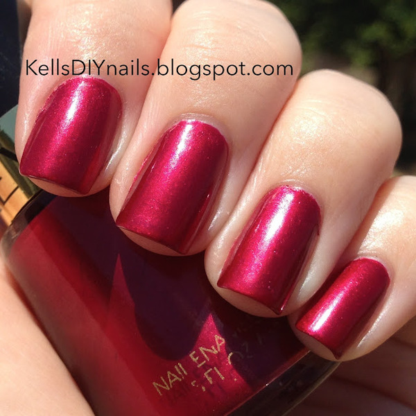 Nail polish swatch / manicure of shade Revlon Cherry Crush