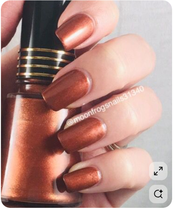 Nail polish swatch / manicure of shade Revlon Sandstorm
