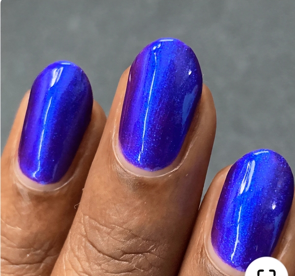 Nail polish swatch / manicure of shade Night Owl Lacquer Batsquatch