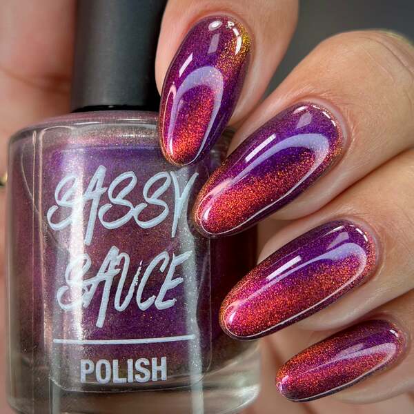 Nail polish swatch / manicure of shade Sassy Sauce Fierce Mojo
