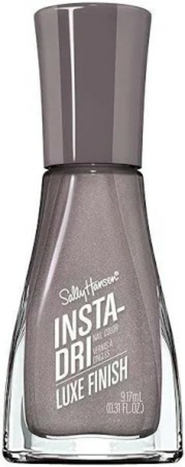 Nail polish swatch / manicure of shade Sally Hansen Insta-Dri Extrava-grey