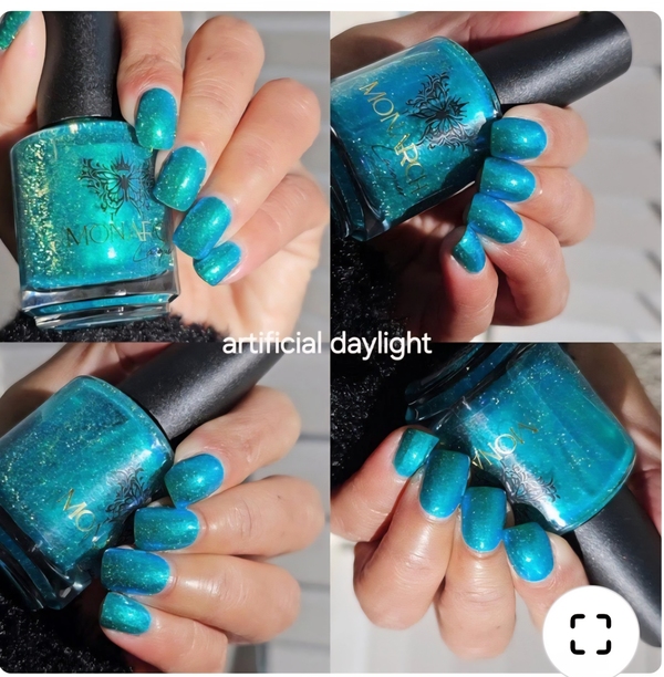 Nail polish swatch / manicure of shade Monarch Lacquer Culture Shock