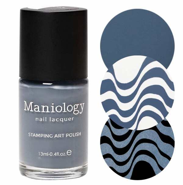 Nail polish swatch / manicure of shade Maniology Raindrop