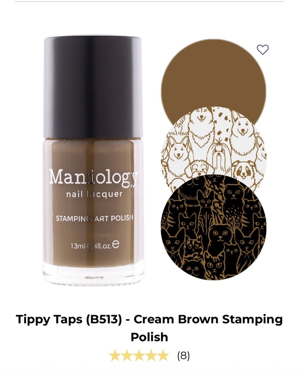 Nail polish swatch / manicure of shade Maniology Tippy taps