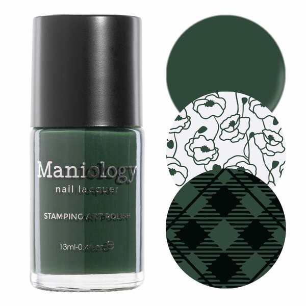 Nail polish swatch / manicure of shade Maniology Emerald city