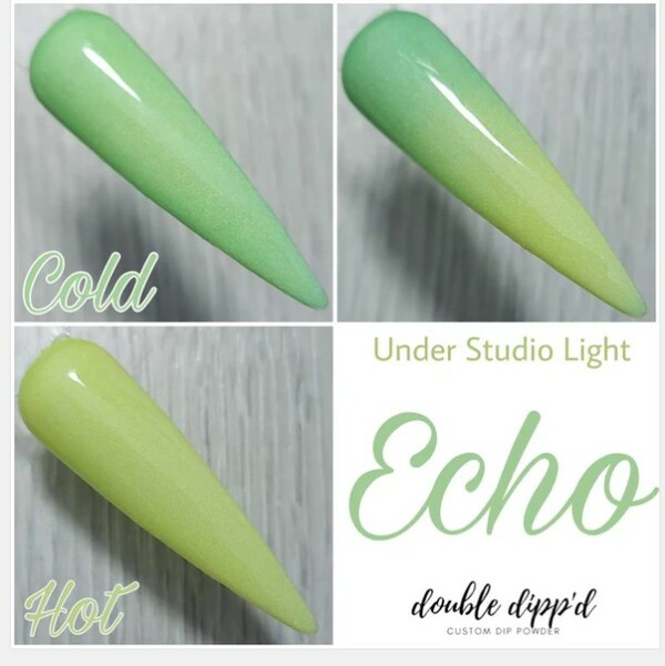 Nail polish swatch / manicure of shade Double Dipp'd Echo