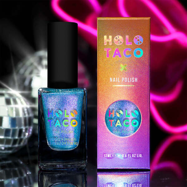Nail polish swatch / manicure of shade Holo Taco Cowboy Tears