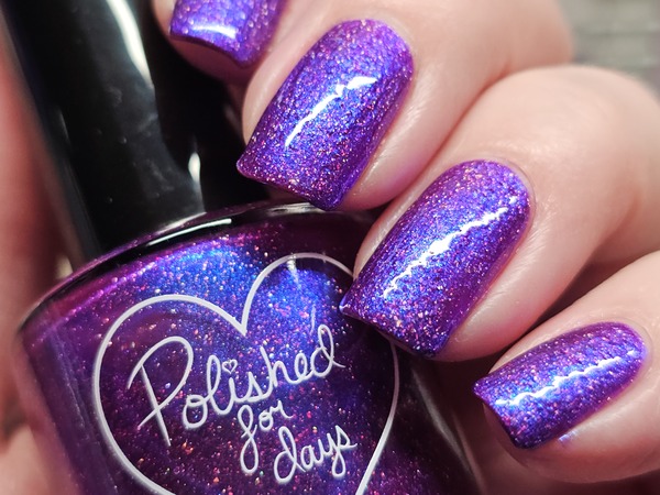 Nail polish swatch / manicure of shade Polished for Days Ghoulish