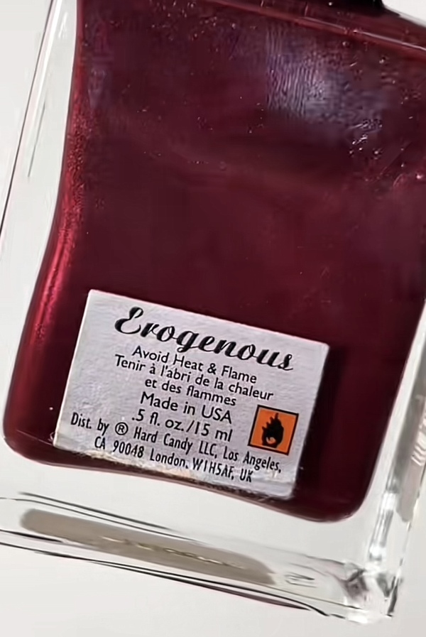 Nail polish swatch / manicure of shade Hard Candy Erogenous