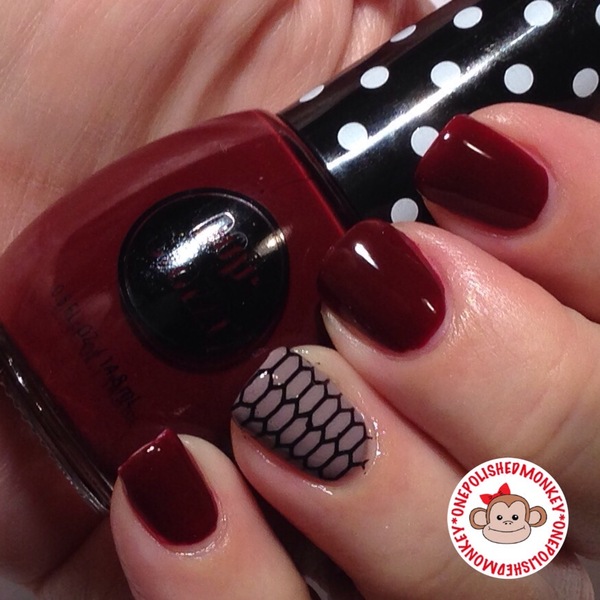 Nail polish swatch / manicure of shade Pop-arazzi Midnight Maven