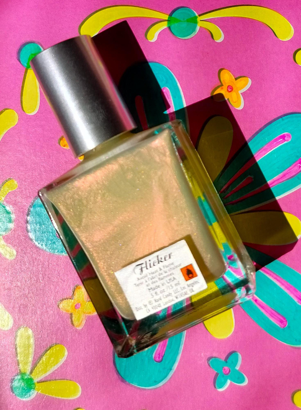 Nail polish swatch / manicure of shade Hard Candy Flicker