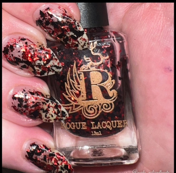 Nail polish swatch / manicure of shade Rogue Lacquer Down the Hatch
