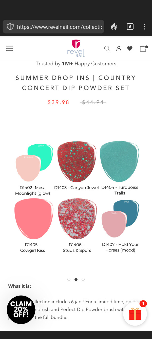 Nail polish swatch / manicure of shade Revel Canyon Jewel