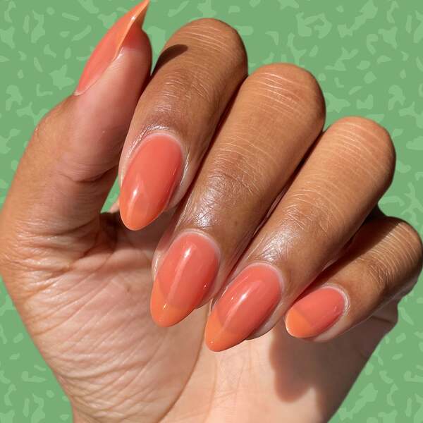 Nail polish swatch / manicure of shade Cirque Colors Fuyu Jelly