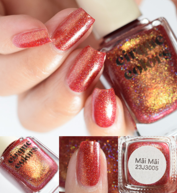 Nail polish swatch / manicure of shade Cirque Colors Mai Mai