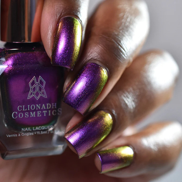 Nail polish swatch / manicure of shade Clionadh Cosmetics Flame-Blown