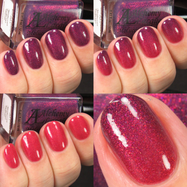 Nail polish swatch / manicure of shade Alchemy Lacquers Moluccan Eclectus