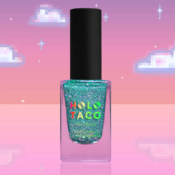 Nail polish swatch / manicure of shade Holo Taco Bonus Life