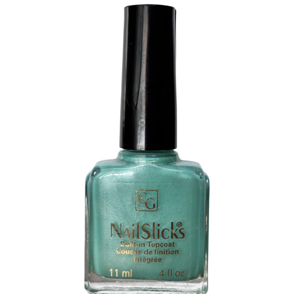 Nail polish swatch / manicure of shade CoverGirl Blue Parfait