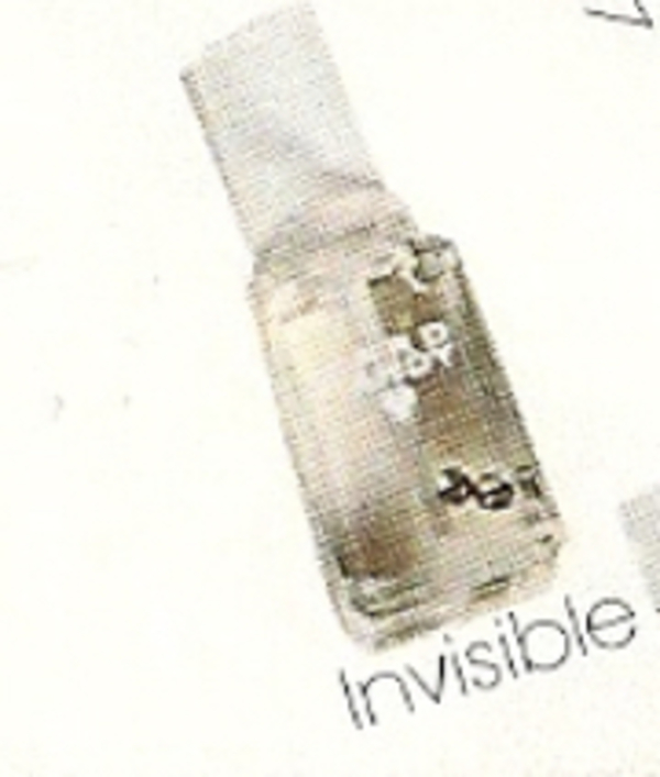 Nail polish swatch / manicure of shade Hard Candy Invisible