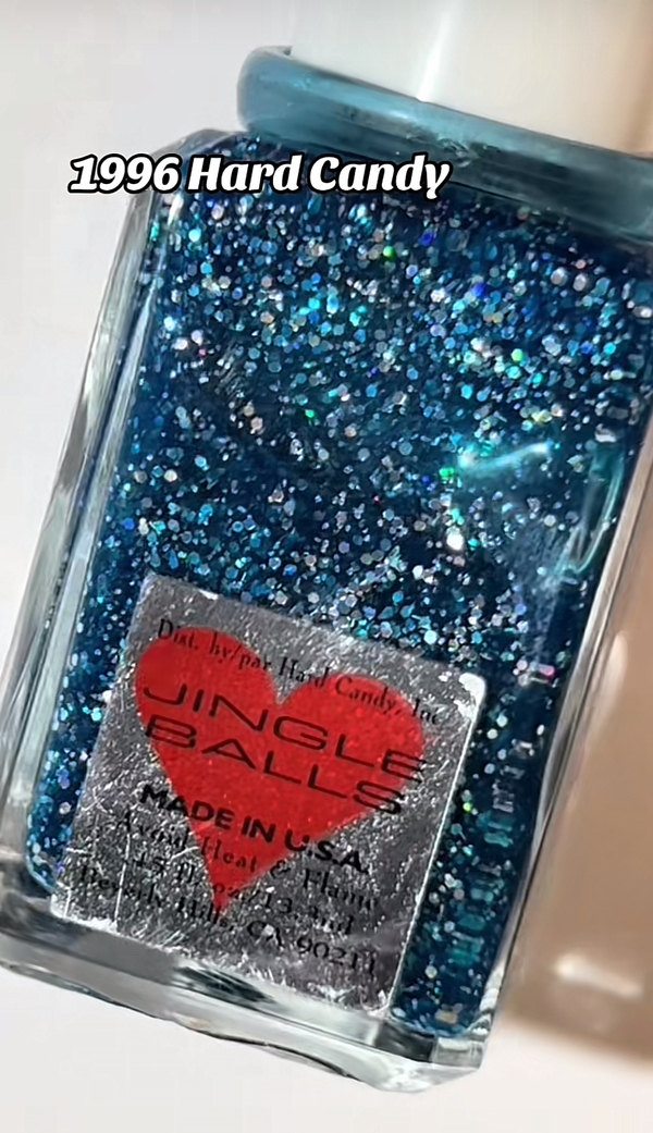Nail polish swatch / manicure of shade Hard Candy Jingle Balls