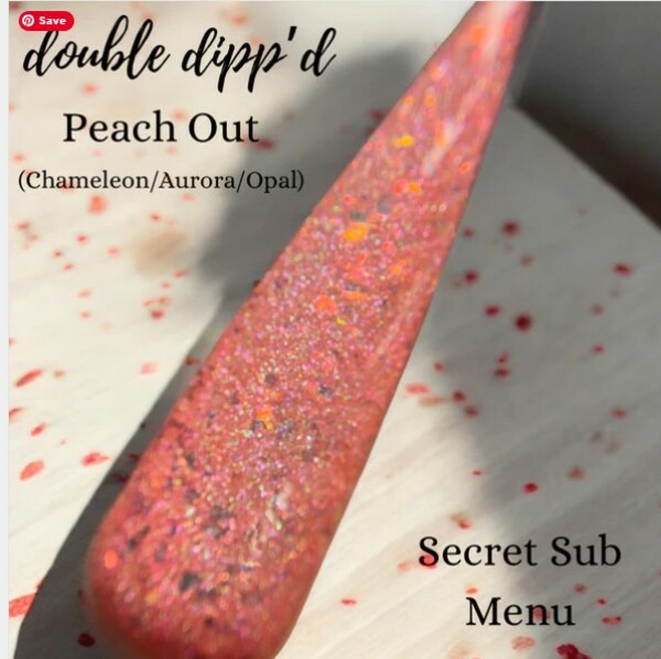 Nail polish swatch / manicure of shade Double Dipp'd Peach Out