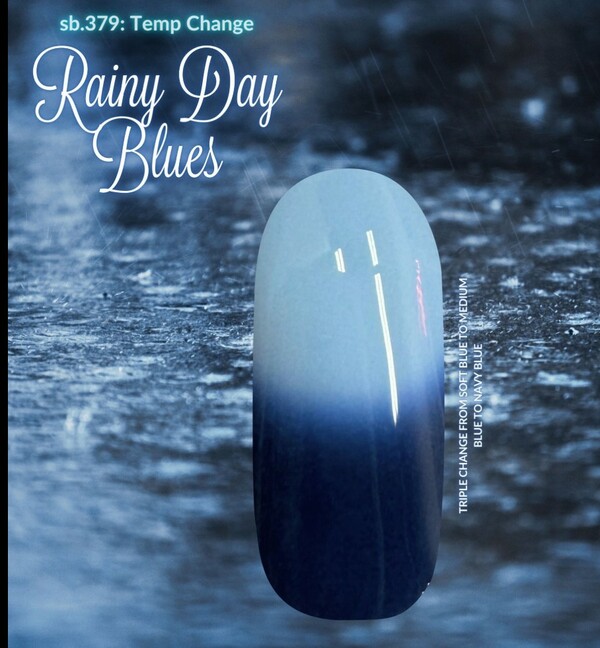 Nail polish swatch / manicure of shade Sparkle and Co. Rainy Day Blues