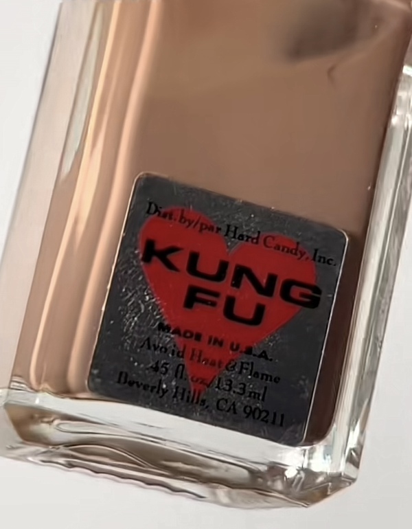 Nail polish swatch / manicure of shade Hard Candy Kung Fu