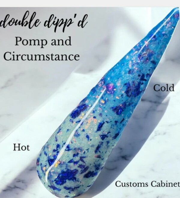 Nail polish swatch / manicure of shade Double Dipp'd Pomp and Circumstance