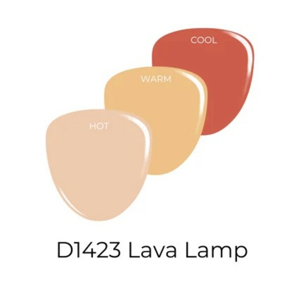 Nail polish swatch / manicure of shade Revel Lava Lamp