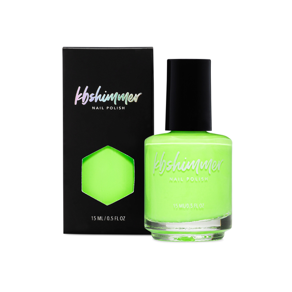 Nail polish swatch / manicure of shade KBShimmer Love bytes