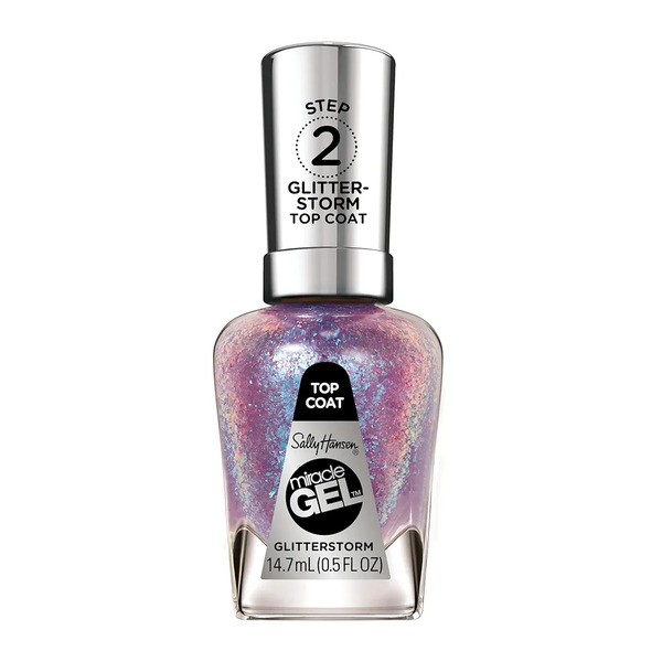Nail polish swatch / manicure of shade Sally Hansen Miracle Gel Glitterstorm