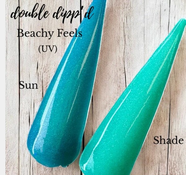 Nail polish swatch / manicure of shade Double Dipp'd Beachy Feels