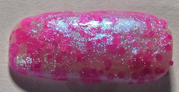 Nail polish swatch / manicure of shade Monarch Lacquer Pink Canopy