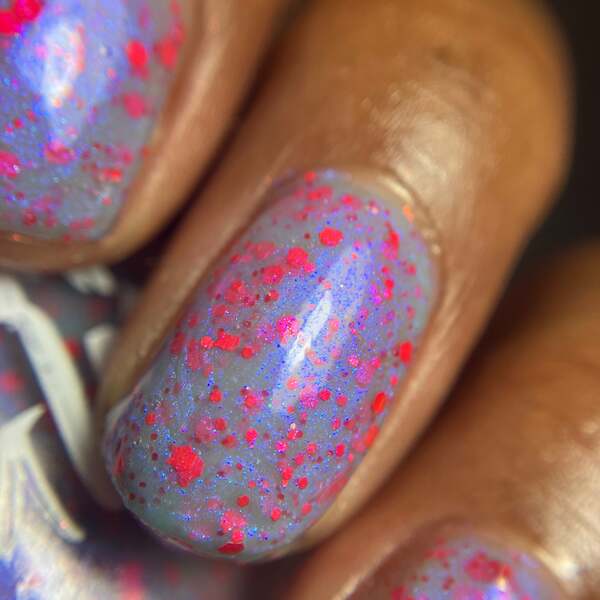 Nail polish swatch / manicure of shade Swamp Gloss A Little Midnight Gobble
