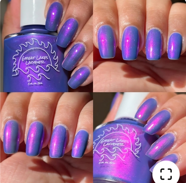 Nail polish swatch / manicure of shade Great Lakes Lacquer This One Goes to 11...11:30
