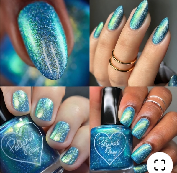 Nail polish swatch / manicure of shade Polished for Days A Cruise By The Reef