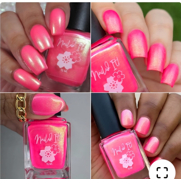Nail polish swatch / manicure of shade Nailed It Electric City