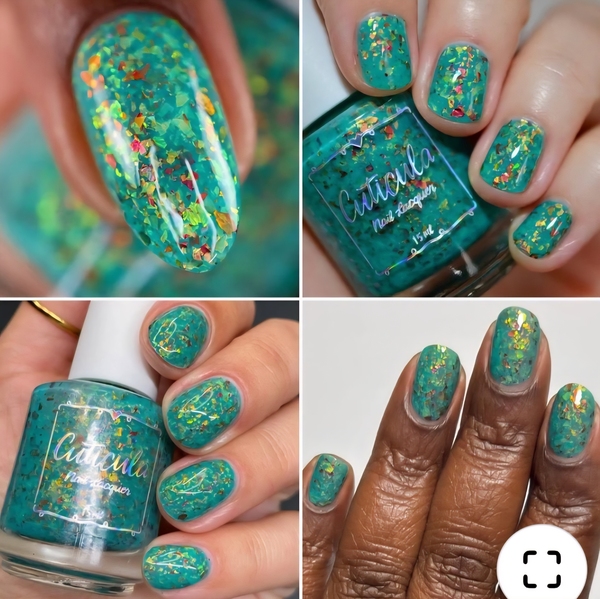 Nail polish swatch / manicure of shade Cuticula You Had Me At Aloha
