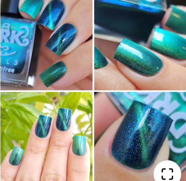 Nail polish swatch / manicure of shade DRK Nails Bonito