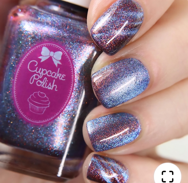 Nail polish swatch / manicure of shade Cupcake Polish Twilight Tide