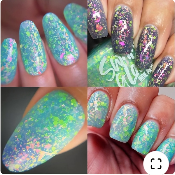 Nail polish swatch / manicure of shade Swamp Gloss Swift and Saddled
