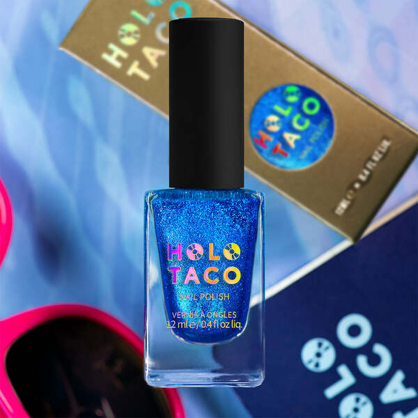 Nail polish swatch / manicure of shade Holo Taco Sky Lounge